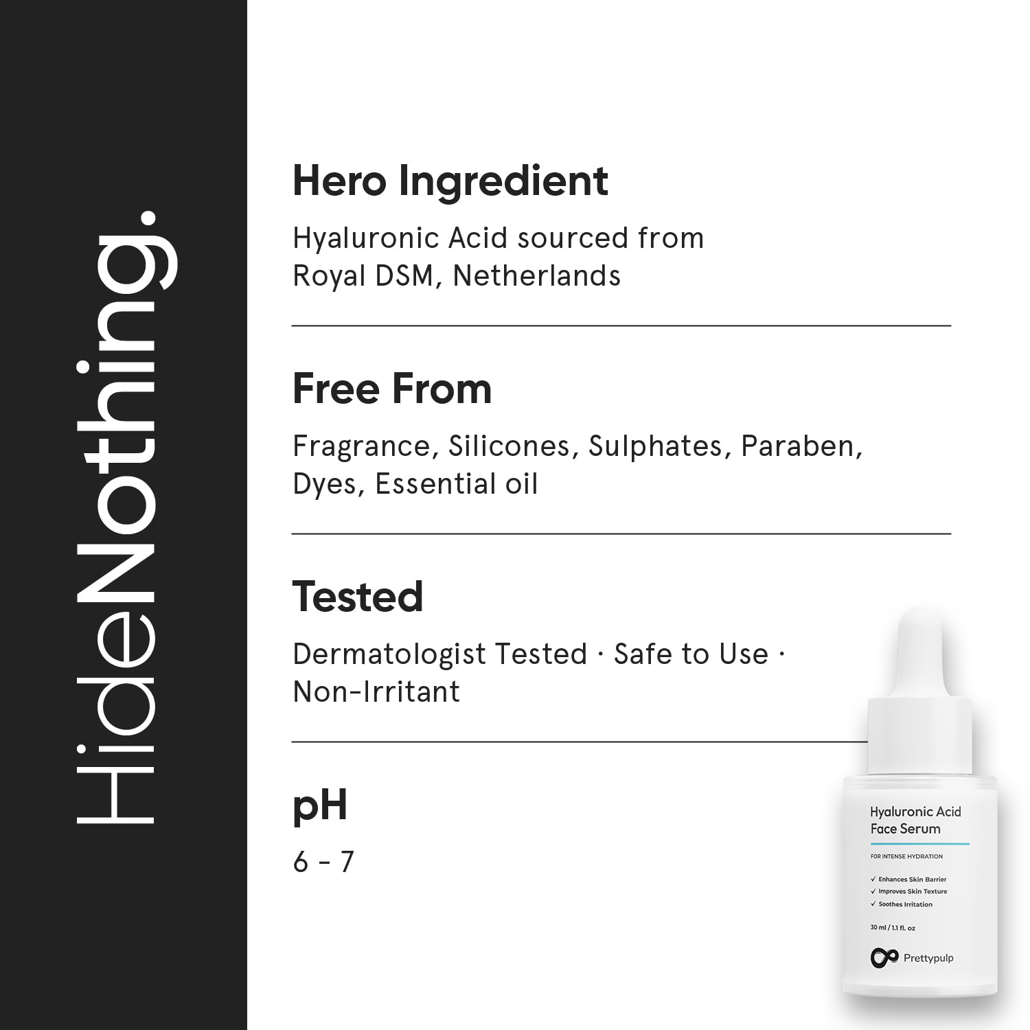 Prettypulp 2% Hyaluronic Acid + PGA Serum 30ml