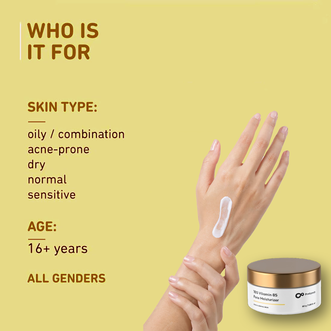 Prettypulp Vitamin B5 Face Moisturizer 50ml